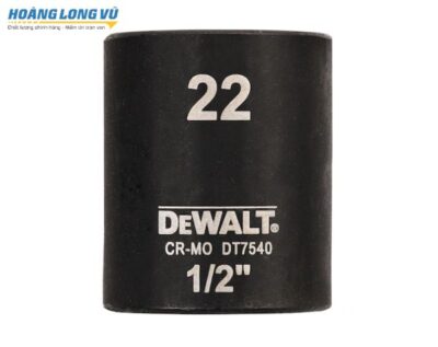 Đầu tuýp ngắn 1/2 inch 22mm Dewalt DT7540-QZ