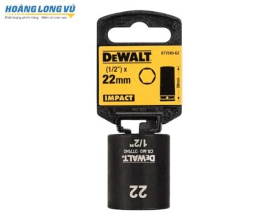 Đầu tuýp ngắn 1/2 inch 22mm Dewalt DT7540-QZ