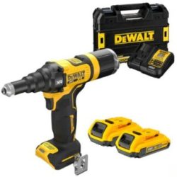 Máy bắn rút đinh tán pin DeWalt DCF403D2T (2 pin 2Ah và sạc)
