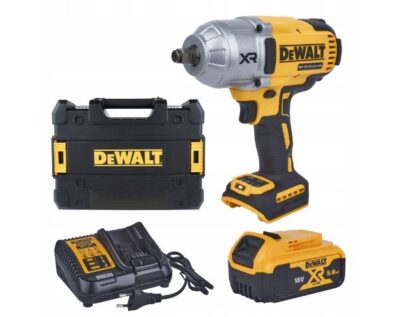 Máy siết vặn bulong 1/2″ dùng pin DeWalt DCF900P1 (1 pin 5Ah và sạc)
