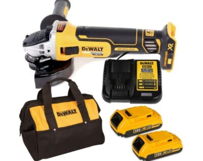 Máy mài góc 125mm pin DeWalt DCG405D2 (2 pin 2Ah và pin)