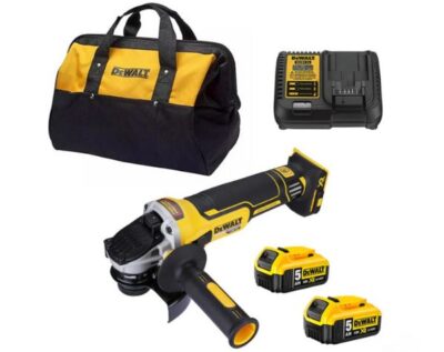 Máy mài góc 100mm pin 20V DeWalt DCG405FP2 (2 pin 5Ah và sạc)