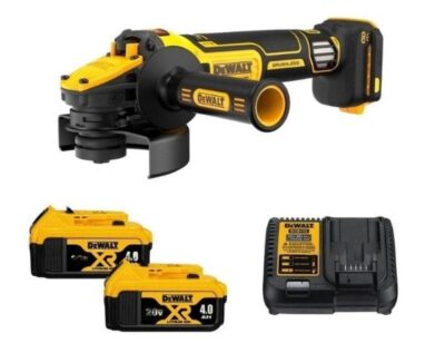 Máy mài góc dùng pin 20V DeWalt DCG409VSM2 (2 pin 4Ah và sạc)