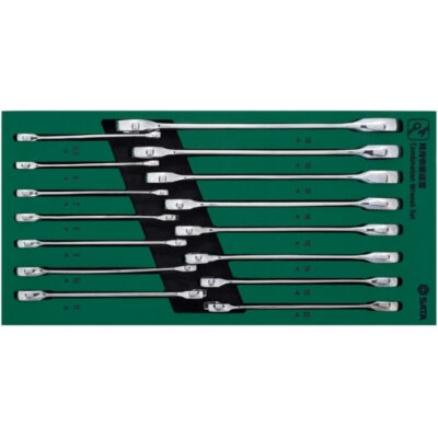 Bộ cờ lê vòng miệng tự động 15 chi tiết SATA 09908