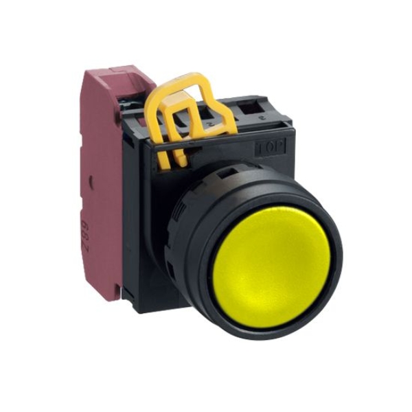 Nut-nhan-nha-khong-den-1NO1NC-22mm-IDEC-YW1B-M1E11