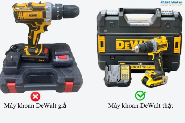 Nhận biết máy khoan DeWalt chính hãng qua thiết kế cấu tạo