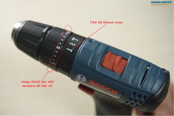 chọn chế độ và lực momen xoắn thích hợp