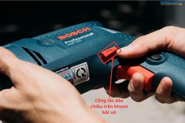 công tắc đảo chiều trên khoan bắt vít