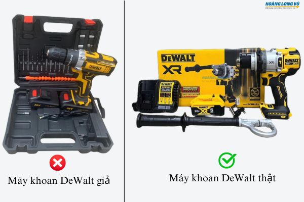 Phân biệt phụ kiện máy DeWalt thật giả