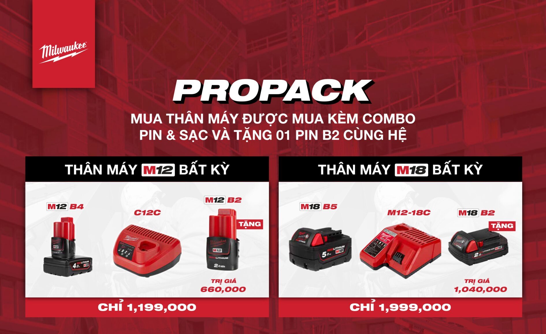 TỔNG HỢP CHƯƠNG TRÌNH KHUYẾN MÃI MILWAUKEE MỚI – CẬP NHẬT THƯỜNG XUYÊN