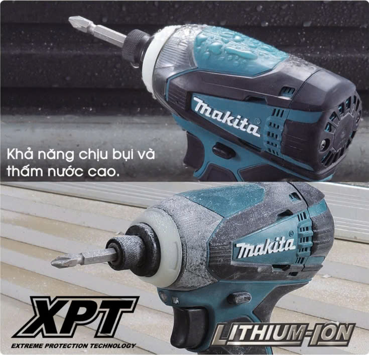 Công nghệ XPT chống bụi nước trên máy Makita
