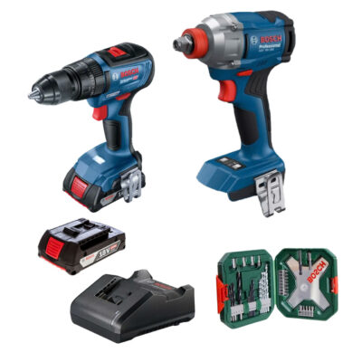 Combo 2 máy GSB 18V-50 + GDX 18V-285 (Tặng bộ mũi khoan vặn vít Bosch)