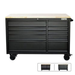 Tủ Dụng Cụ CSPS 10 hộc kéo 132cm – Tay Cầm Đen – VNTC13210BB3M