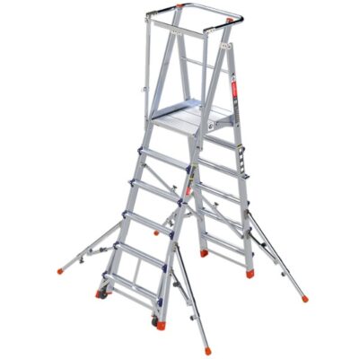 Thang nhôm an toàn Poongsan PSL‑24(6+3) – Chiều cao 2m49