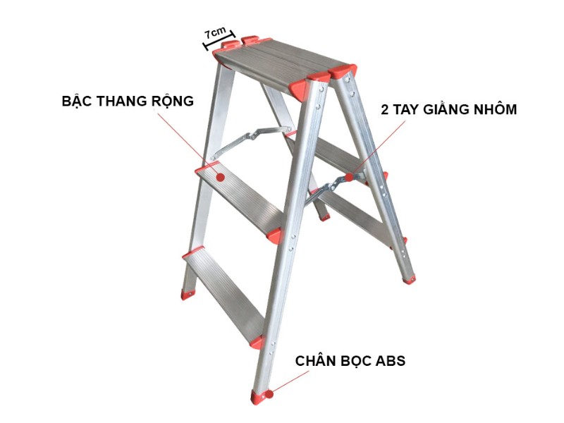 Thang nhôm chữ A poongsan 50xx
