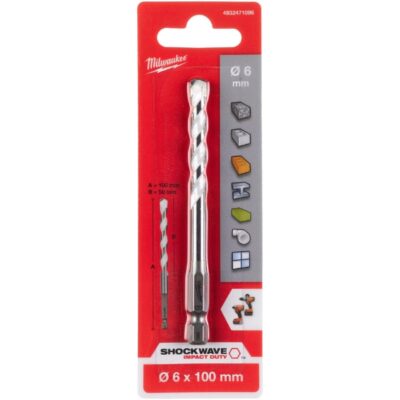 Mũi khoan đa năng 6x100mm – 1 mũi Milwaukee 4932471096