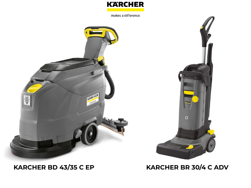 Máy chà sàn liên hợp Karcher
