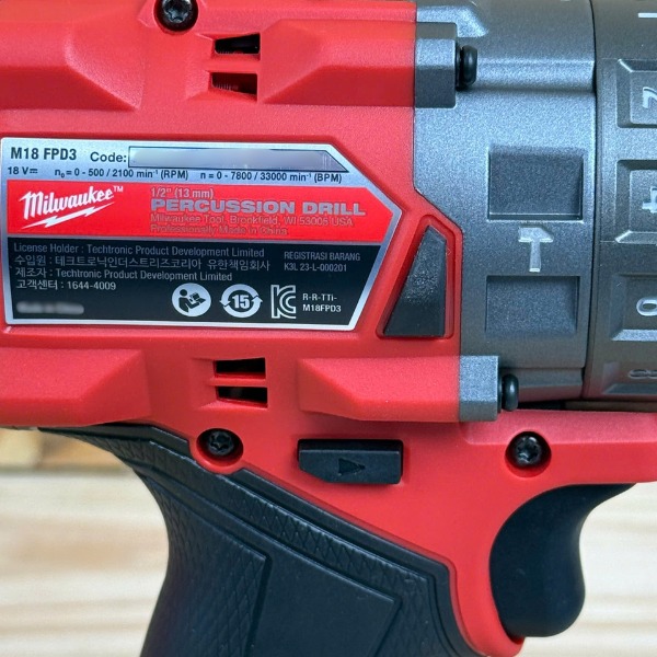 Thông số kỹ thuật trên máy M18 FPD3