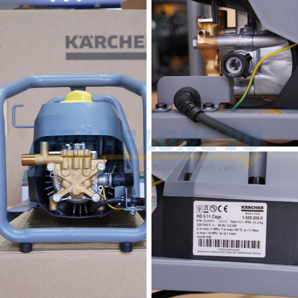 Cấu tạo máy phun xịt rửa áp lực cao Karcher HD 5_11 Cage Classic