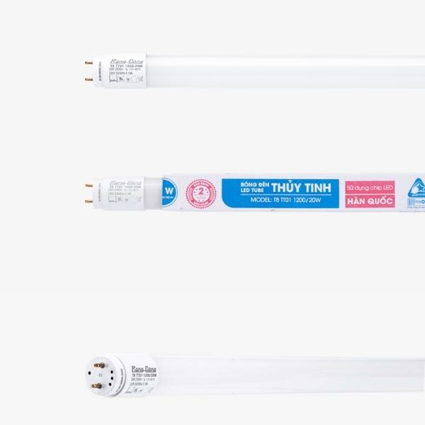 Bóng LED thủy tinh T8 TT01 1.2M (20W) RẠNG ĐÔNG