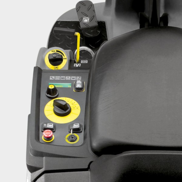 Bảng điều khiển dễ vận hành của máy chà sàn công nghiệp karcher