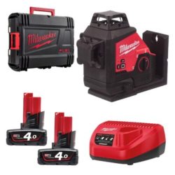 Combo Máy cân mực laser Milwaukee M12 3PL + 2 Pin M12B4 + Sạc C12C