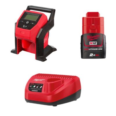 Combo máy bơm hơi Milwaukee M12 BI-0 + M12B2 + C12C