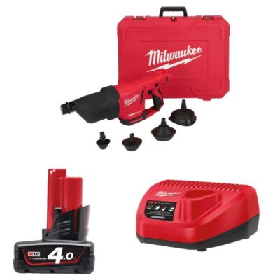 Combo Máy thông tắc Milwaukee M12 DCAG-0C + M12B4 + C12C