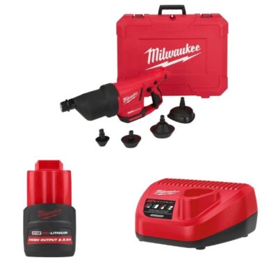 Combo Máy thông tắc Milwaukee M12 DCAG-0C + M12HB2.5 + C12C