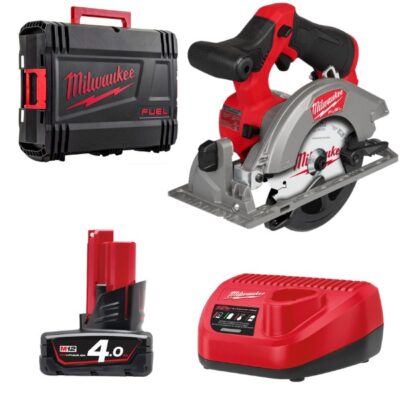 Máy cưa đĩa 140mm Milwaukee M12 FCS442-0 + Pin M12B4 + Sạc C12C