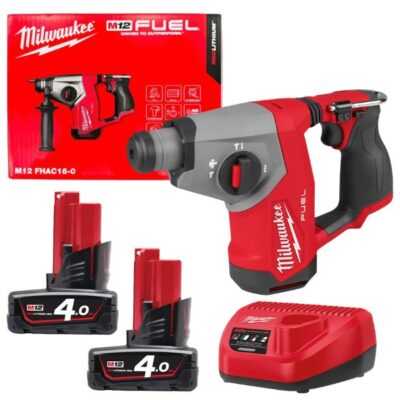 Máy khoan bê tông Milwaukee M12 FHAC16-0 + 2 Pin M12B4 + Sạc C12C