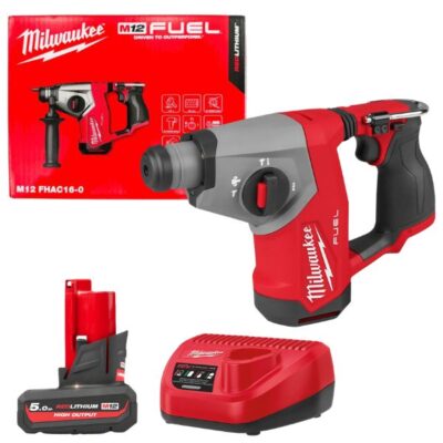 Máy khoan bê tông Milwaukee M12 FHAC16-0 + Pin M12HB5 + Sạc C12C