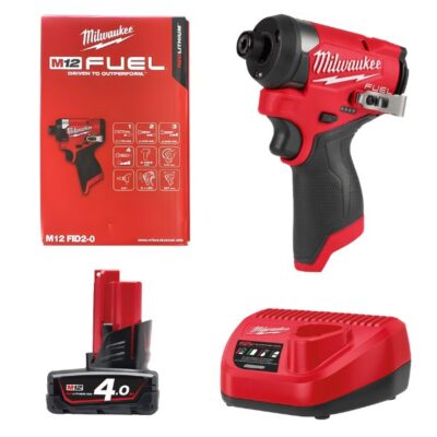 Máy vặn vít Milwaukee M12 FID2-0 + M12B4 + C12C