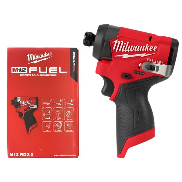 Máy vặn vít Milwaukee M12 FID2-0 chính hãng – thân máy trong hộp giấy dòng FUEL 12V