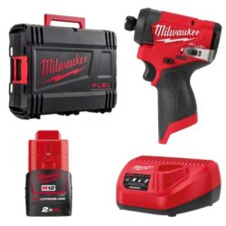 Máy vặn vít Milwaukee M12 FID2-0X + Pin M12B2 + Sạc C12C