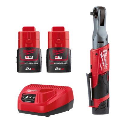 Máy siết bu lông Milwaukee M12 FIR38-0 + 2 Pin M12B2 + Sạc C12C