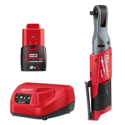 Máy siết bulong góc thân dài M12 FIR38LR-0 + Pin M12B2 + Sạc C12C (Hộp giấy)