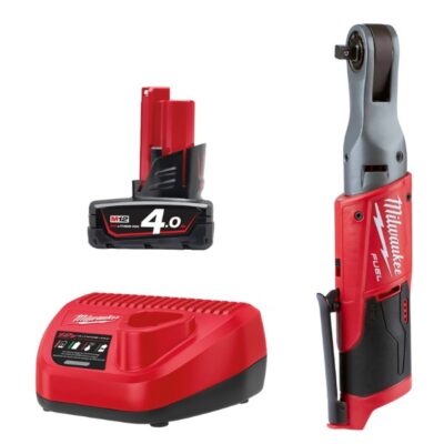 Máy siết bulong góc thân dài M12 FIR38LR-0 + Pin M12B4 + Sạc C12C (Hộp giấy)