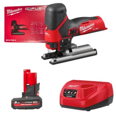 Máy cưa lọng Milwaukee M12 FJS-0 + Pin M12HB5 + Sạc C12C