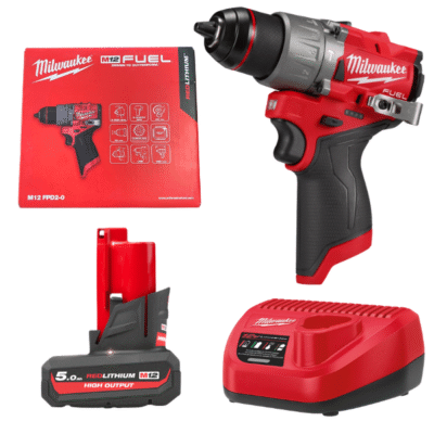 Máy khoan động lực Milwaukee M12 FPD2-0 + Pin M12HB5 + Sạc C12C