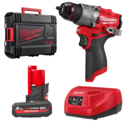 Máy khoan động lực Milwaukee M12 FPD2-0X + Pin M12HB5 + Sạc C12C