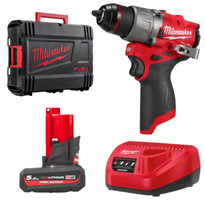 Máy khoan động lực Milwaukee M12 FPD2-0X + Pin M12B5 + Sạc C12C