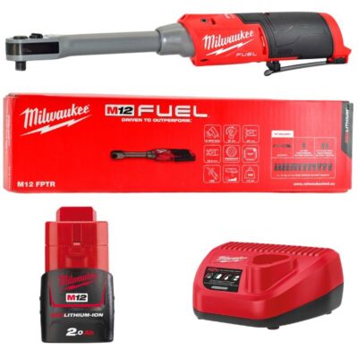 Máy siết bu lông Milwaukee M12 FPTR-0 + Pin M12B2 + Sạc C12C