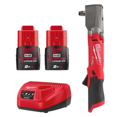 Máy siết bu lông góc Milwaukee M12 FRAIWF12-0B + 2 Pin M12B2 + Sạc C12C