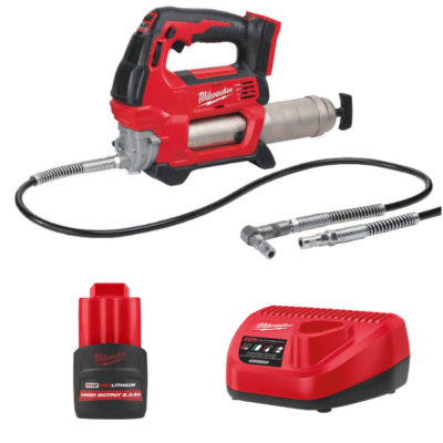 Combo Máy bơm mỡ Milwaukee M12 GG-0 + M12HB2.5 + C12C