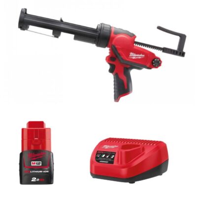 Combo máy bơm keo bằng pin Milwaukee M12 PCG/310C-0 + M12B2 + C12C
