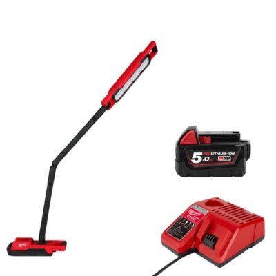 Combo đèn LED tay đòn Milwaukee M18 ABL-0 + M18B5 + M12-18C (từ tính)
