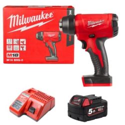 Máy thổi hơi nóng Milwaukee M18 BHG-0 + M18B5 + M12-18C