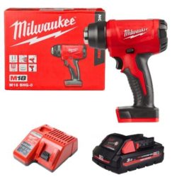 Máy thổi hơi nóng Milwaukee M18 BHG-0 + M18HB3 + M12-18C