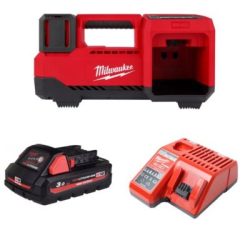 Combo Máy bơm hơi Milwaukee M18 BI-0 + M18HB3 + M12-18C